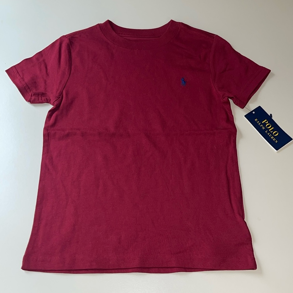 Polo Ralph Lauren Cotton Jersey Crewneck Tee in Red